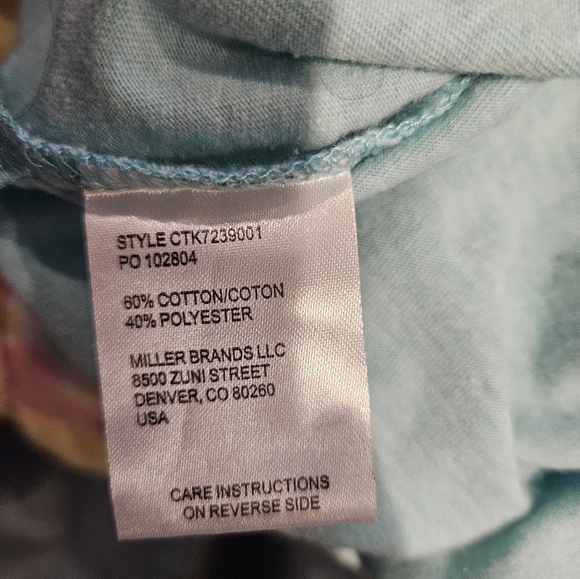 Cruel Denim Women's XS Light Blue Short Sleeve Graphic Tee Western Wire Cowgirl - Picture 7 of 7